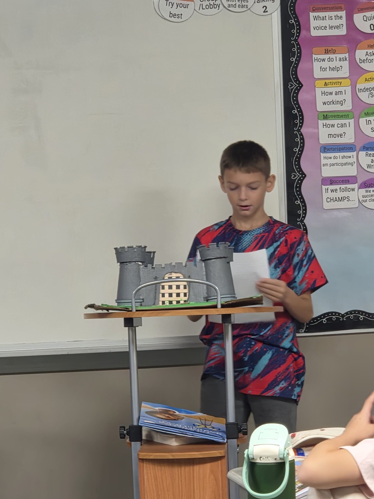 Mrs. West's class showed off their amazing castles!