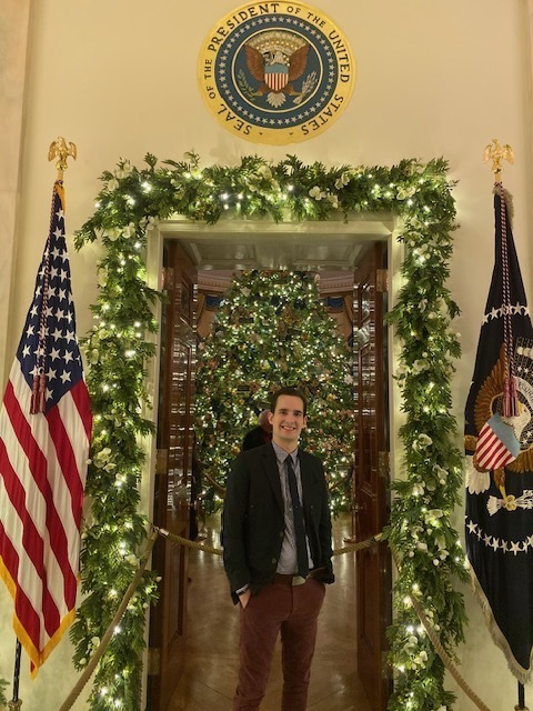 wesley williams in the doorway at the white house