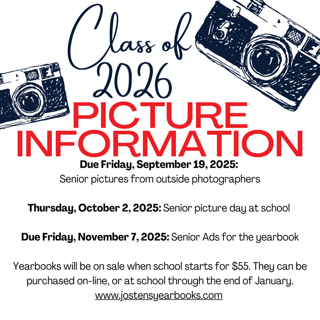 Class of 26 Senior Picture Information
