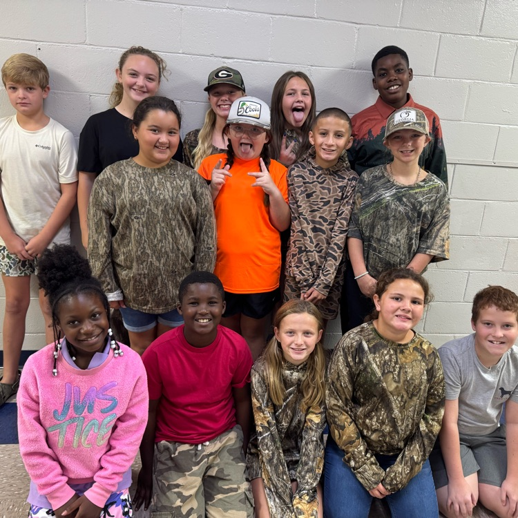 Camo Day for 5th Grade Wednesday! #tces
