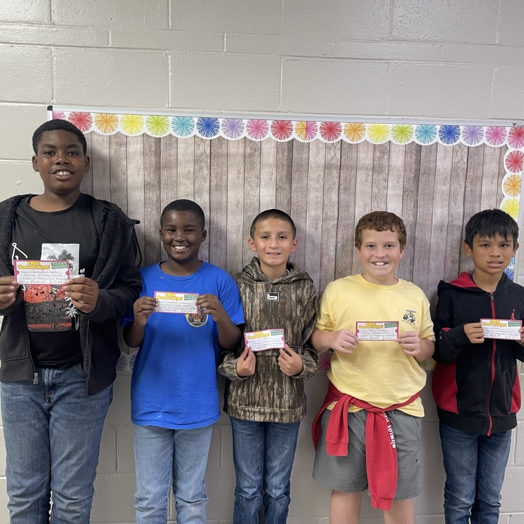 These students in Mrs. Blackwell & Mrs. Mosley’s reading classes earned No Homework Coupons for passing more than 10 I-Ready lessons! Way to go boys and girls! #tces 