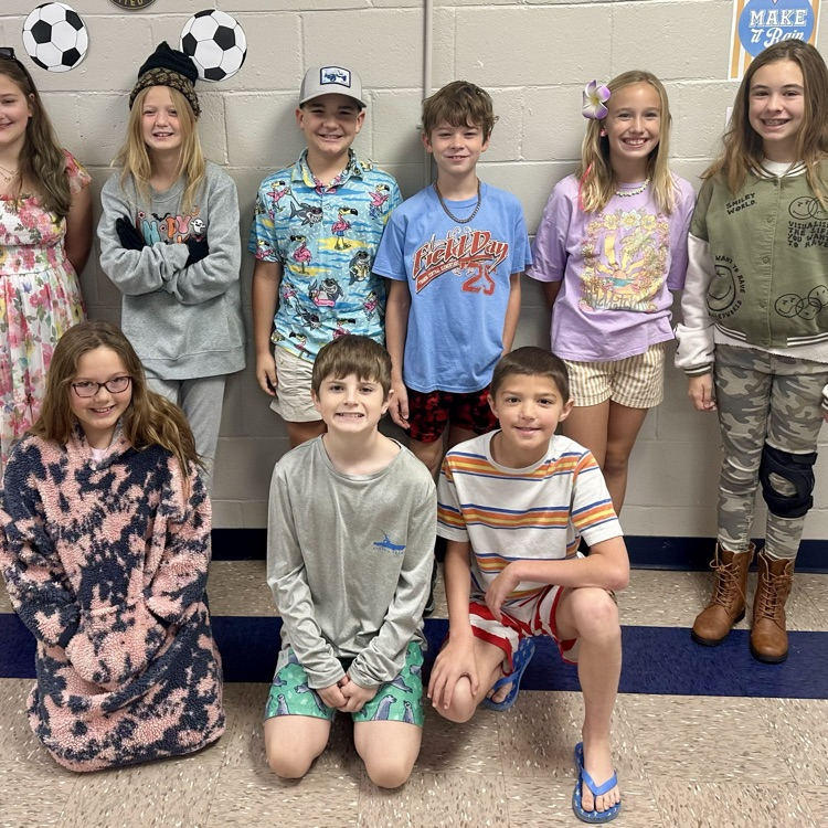 5th graders participating in Rivalry Week Day 1…Beach vs. Blizzard! #tces