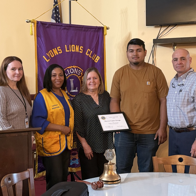 October Lions Club Student of the Month