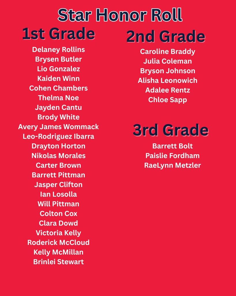 Star Honor Roll 1