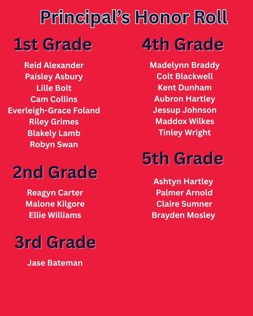 Principal's Honor Roll