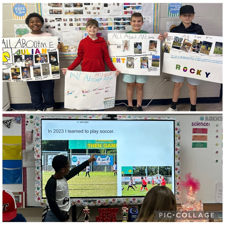 5th grade science students used what they have learned about inherited traits, learned behaviors, and instincts to design a Google Slides or poster about their life. #tces