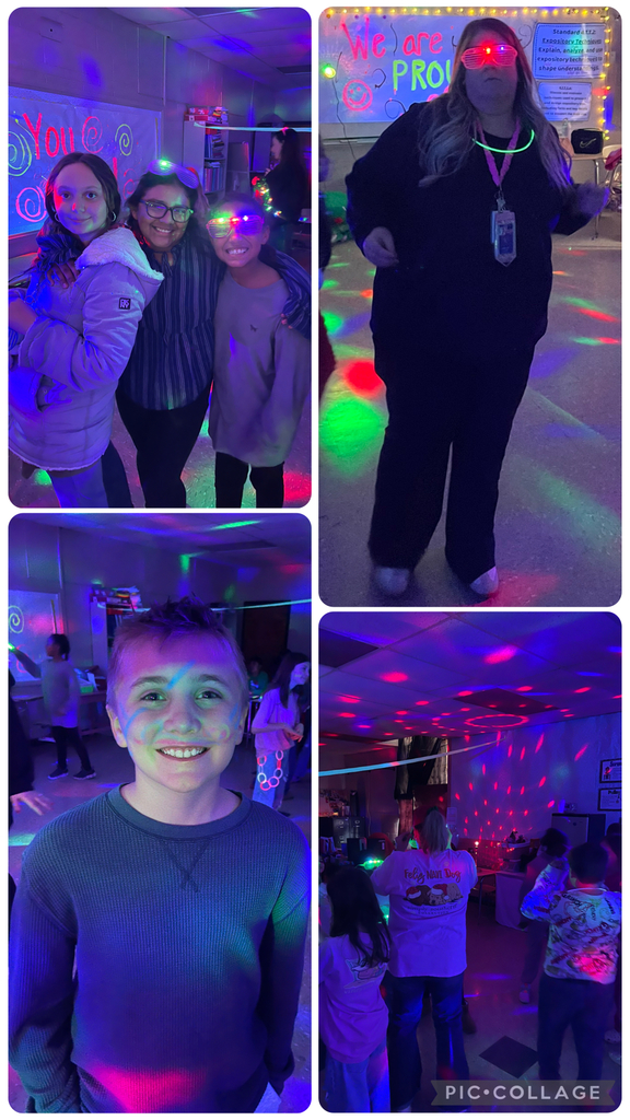 4th grade students had a blast at their Glow Party celebrating their iReady growth. These students grew in both math and reading. We are so proud of you! 