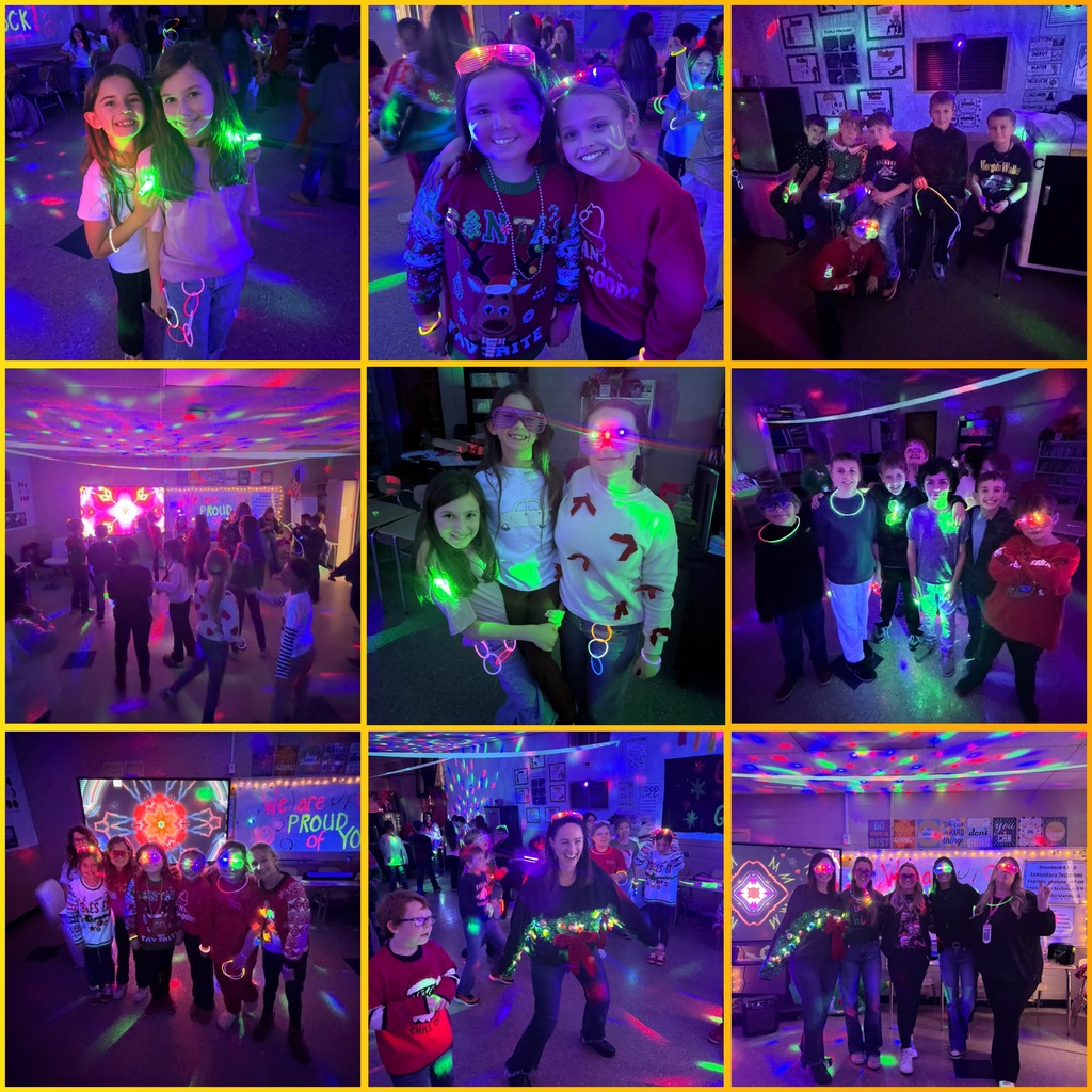 4th grade students had a blast at their Glow Party celebrating their iReady growth. These students grew in both math and reading. We are so proud of you! 
