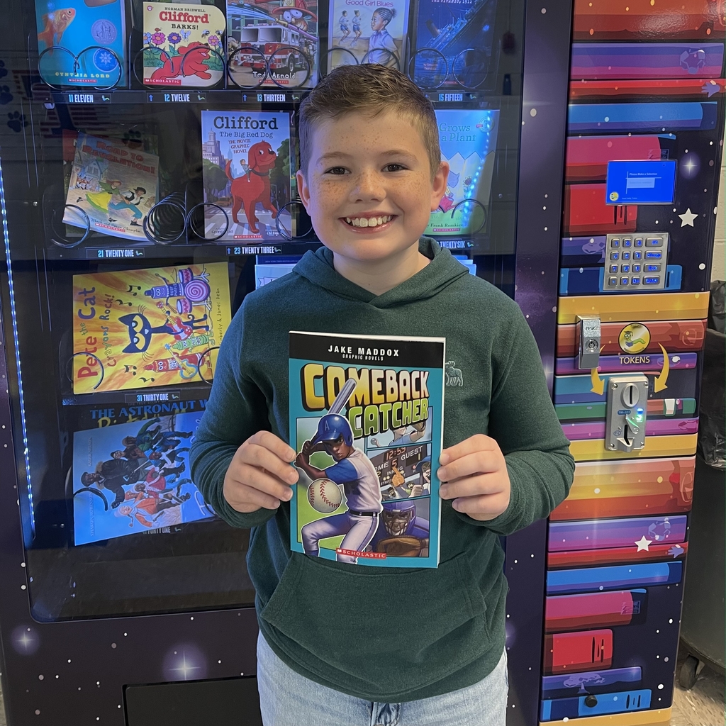 These 4th graders earned themselves a trip to the book vending machine. Great job!