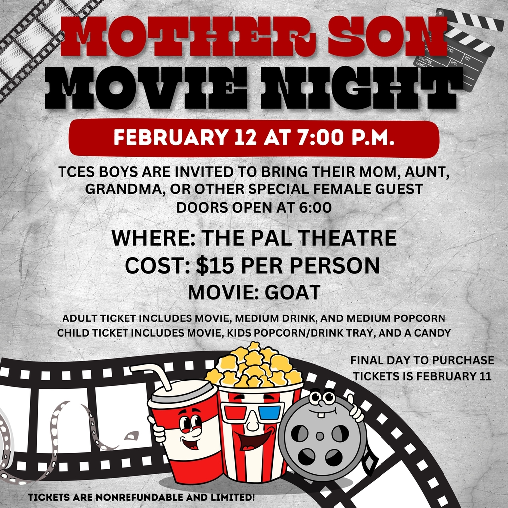 Mother Son Movie Night is next week!!