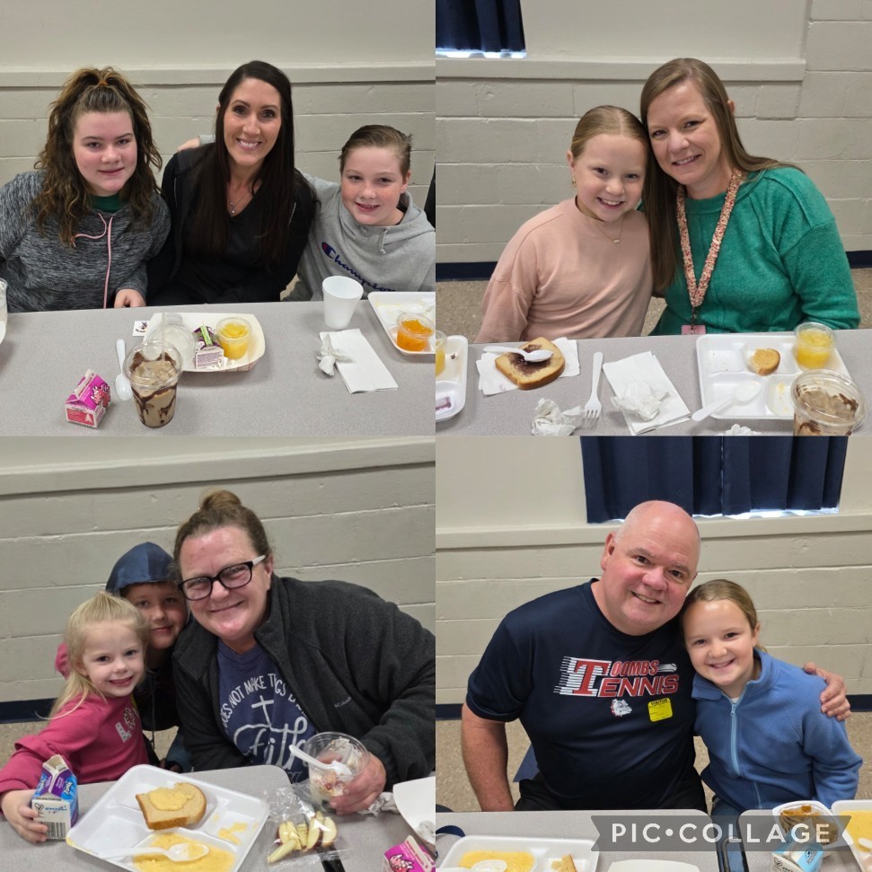 Parents to Breakfast this morning with Mrs. Russell's class. ❤️