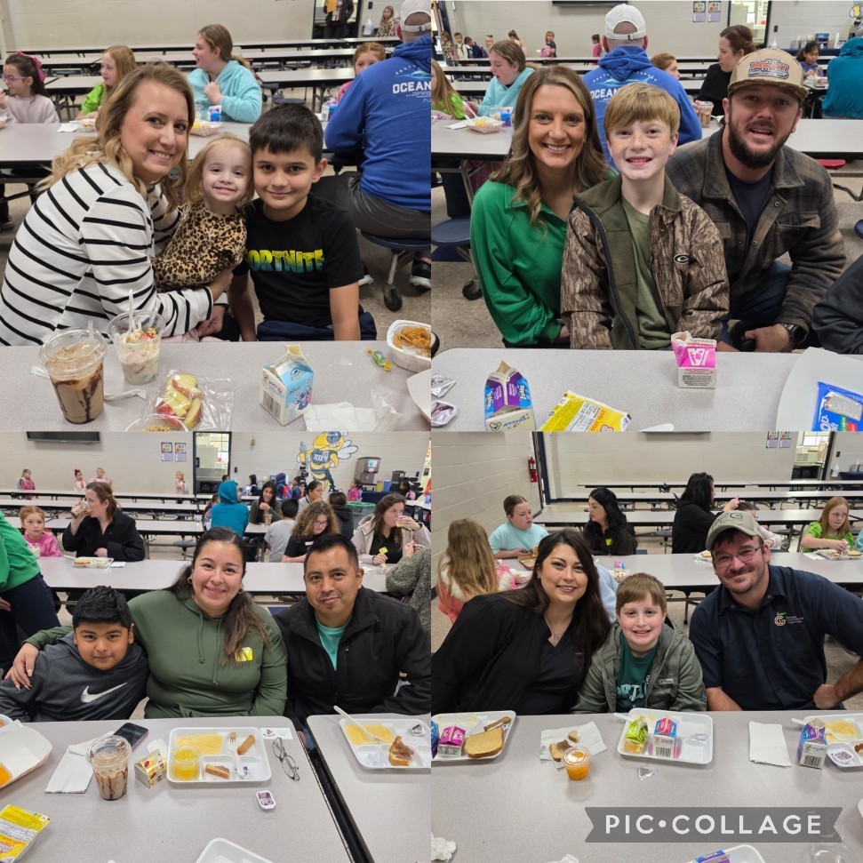 Parents to Breakfast this morning with Mrs. Russell's class. ❤️
