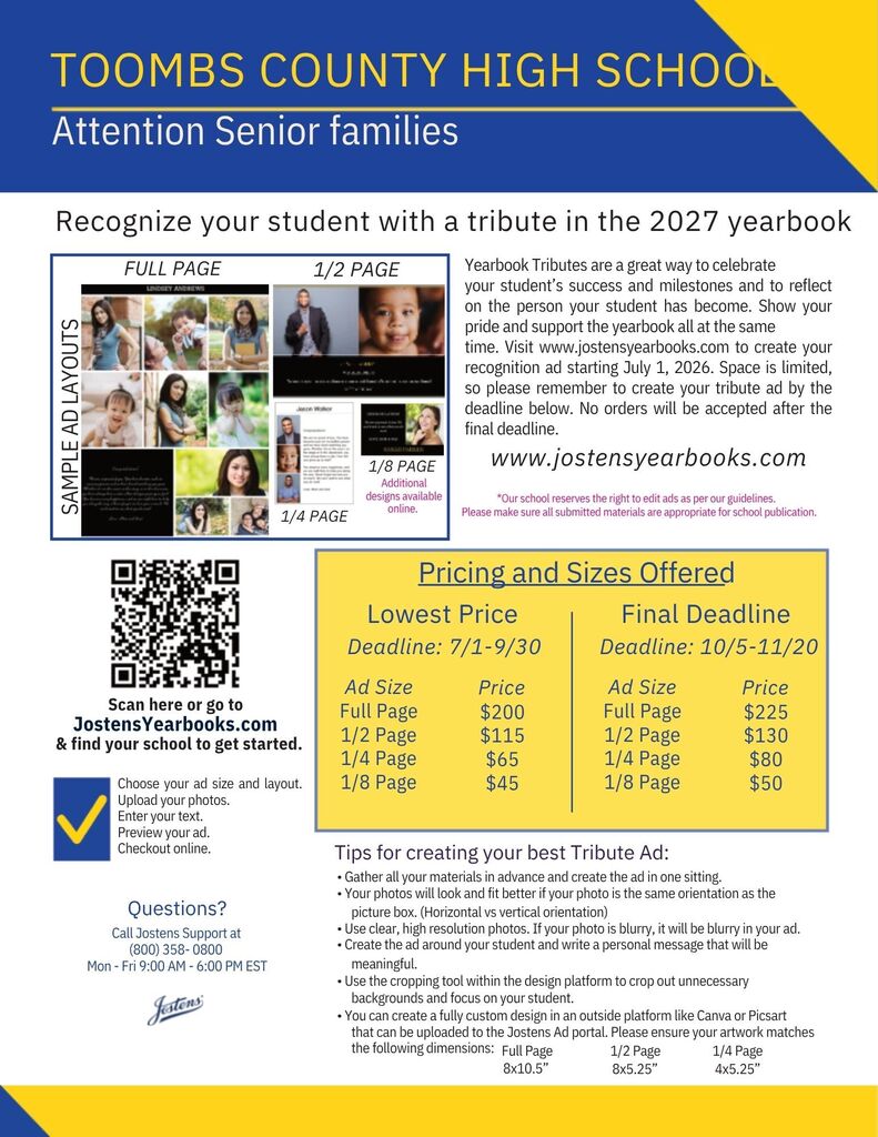 Senior Yearbook Flyer