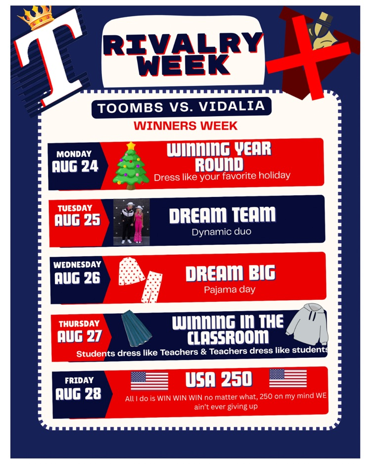 Rivalry Week Dress Up Days