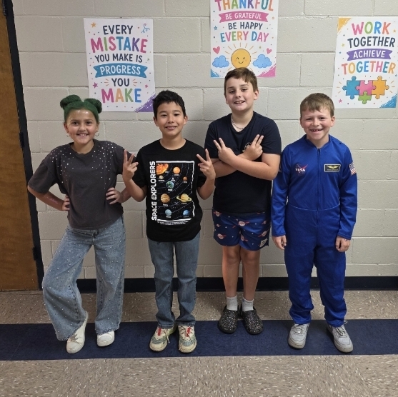 🚀🌎 Our 4th graders are ready to show that their FUTURE is out of this world! 👽✨