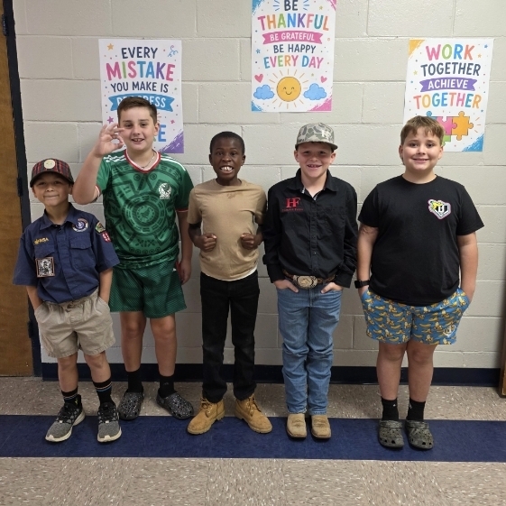 🔤 Spelling out their futures, one letter at a time! ✨ Our 4th graders are rocking Letter Day by dressing up as something that starts with the first letter of their name! ❤️💙