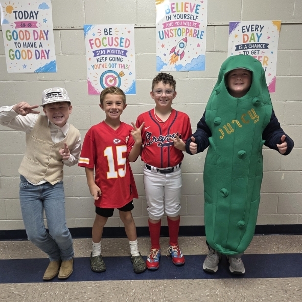 🔤 Spelling out their futures, one letter at a time! ✨ Our 4th graders are rocking Letter Day by dressing up as something that starts with the first letter of their name! ❤️💙
