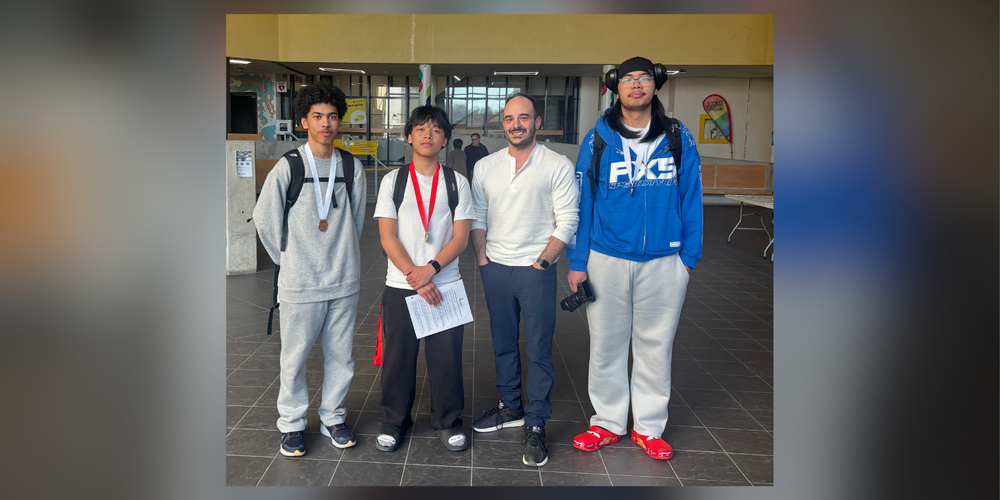 3 students and 1 teacher