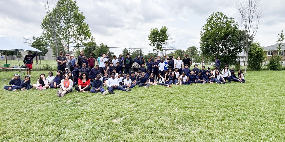 Group photo of St. Dorothy students at the games
