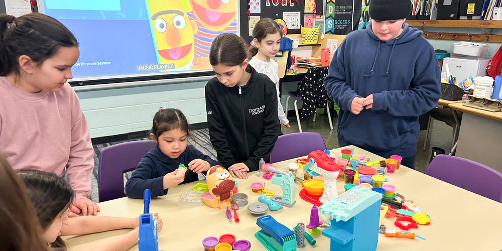 Photo of students doing activities together in the One Love Club