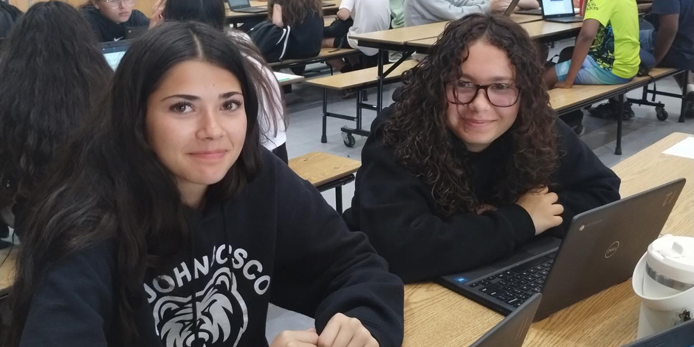 Photo of students studying for the Literacy Test