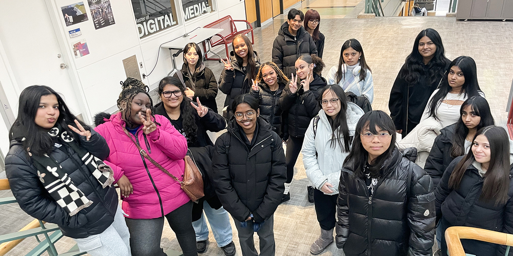 Group photo of the SHSM students at TMU