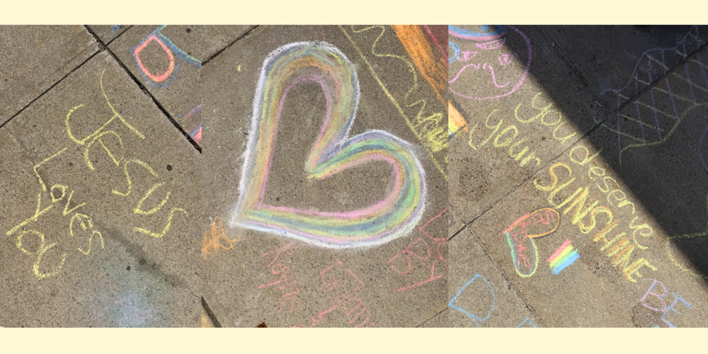 Chalk art - Father Henry Carr Celebrates Pride Month Through “Community in Colour”