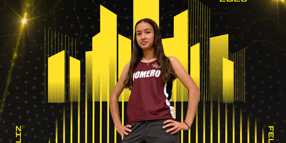 Photo of Feliz in her Romero jersey