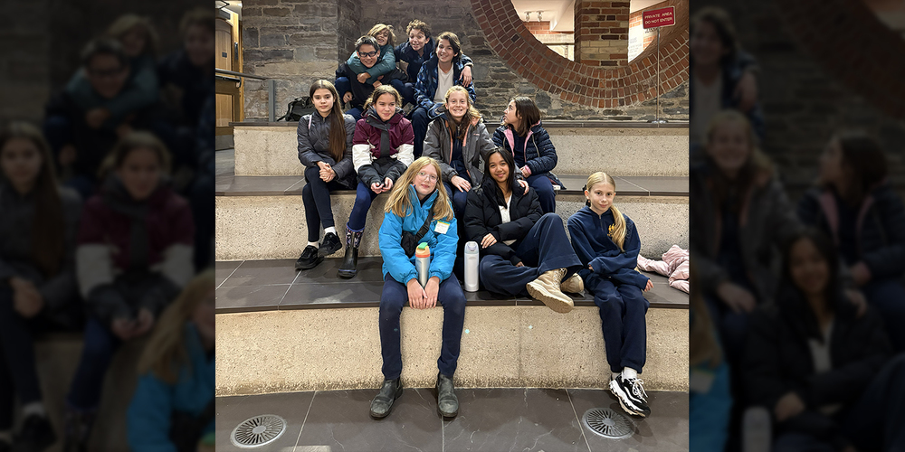 Group photo of St. Brigid students on the field trip to St Michael’s Cathedral