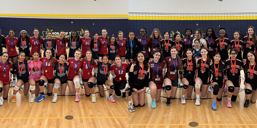 Collage of two team photos