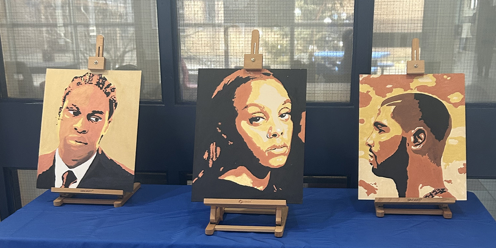 Father Henry Carr Celebrates Black Excellence with Artistic Portrait Display