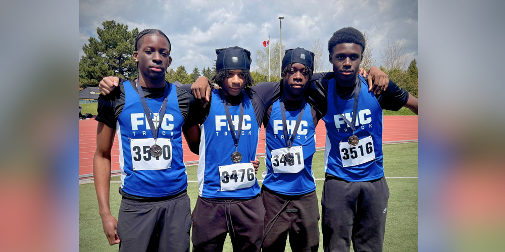 4 students in FHC jerseys