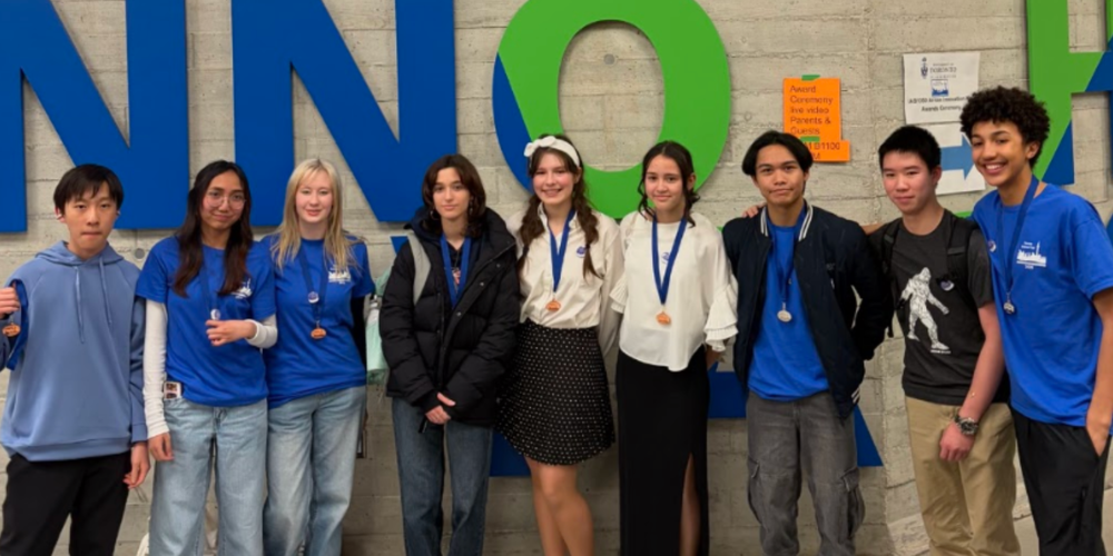 A group photo of students