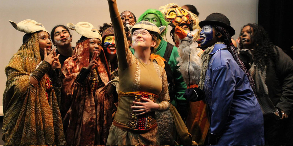 Photo of MPJ students performing the play