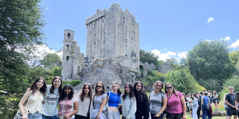 Father John Redmond Students on the Irish Experience Summer School Program