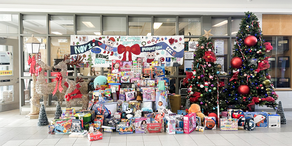 Photo of the Toy Mountain display
