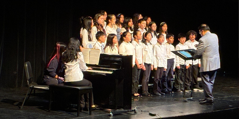 Choir singing