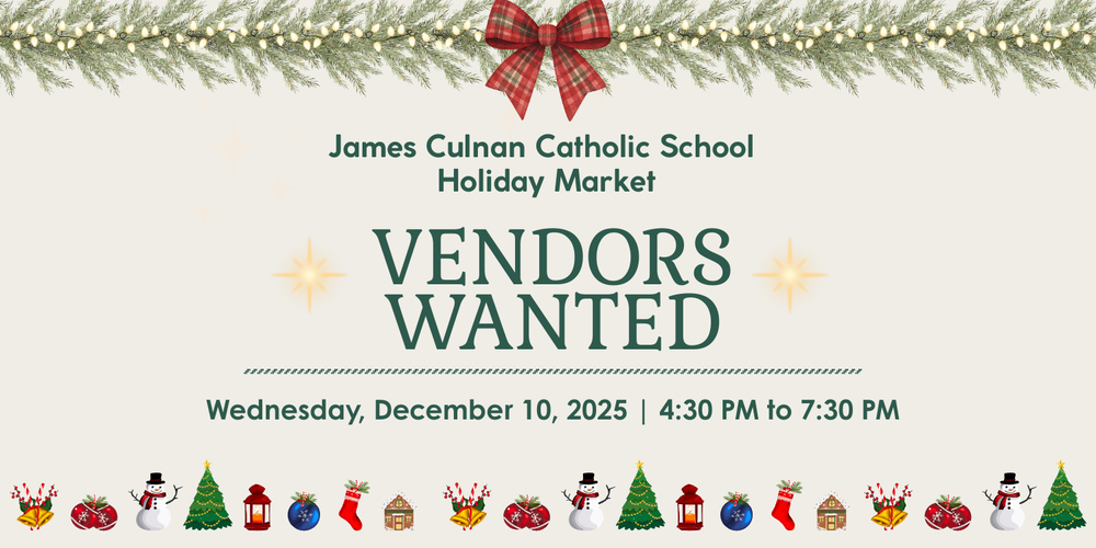 James Culnan - Vendors Wanted for Holiday Market