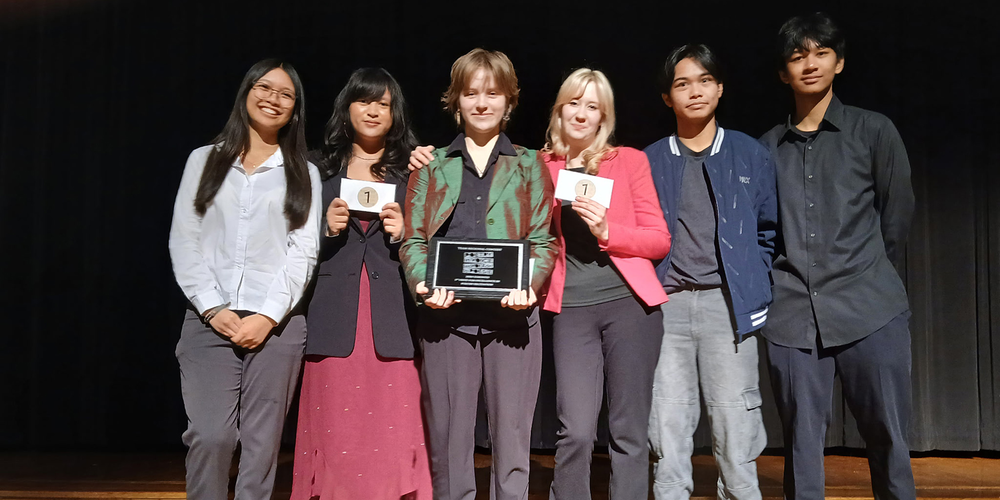 Photo of McLuhan students with their awards