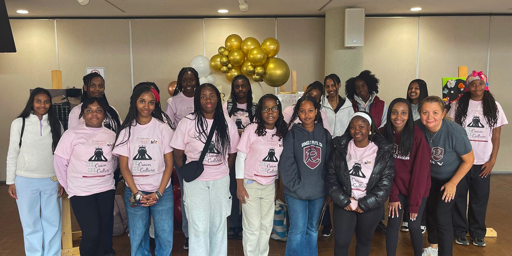 Group photo of St. Oscar Romero students and staff at the Conference