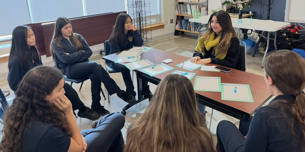 Photo of Loretto students listening to career professionals