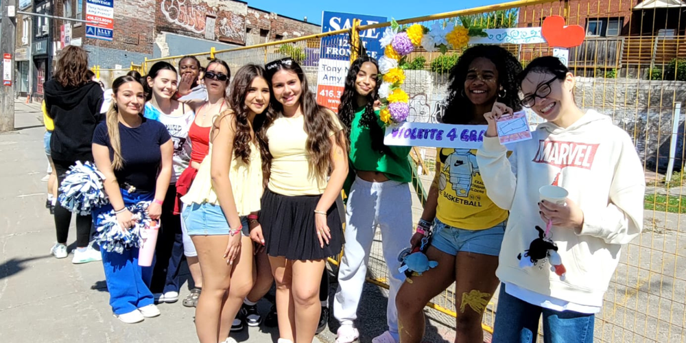 Group of students outdoors
