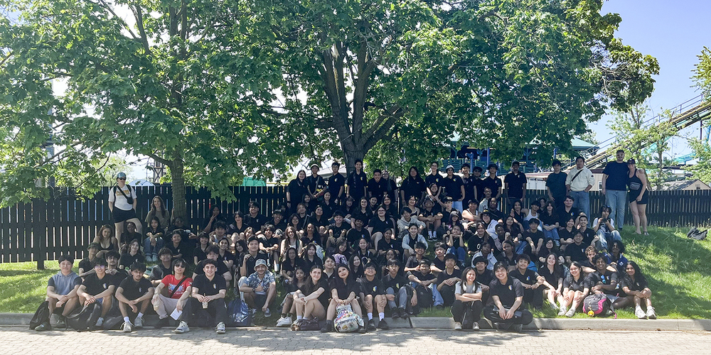 Group photo of all the Senator O'Connor music students at Wonderland along with staff