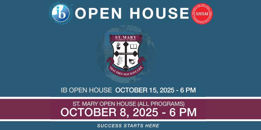 St. Mary's Catholic Academy Open House Information