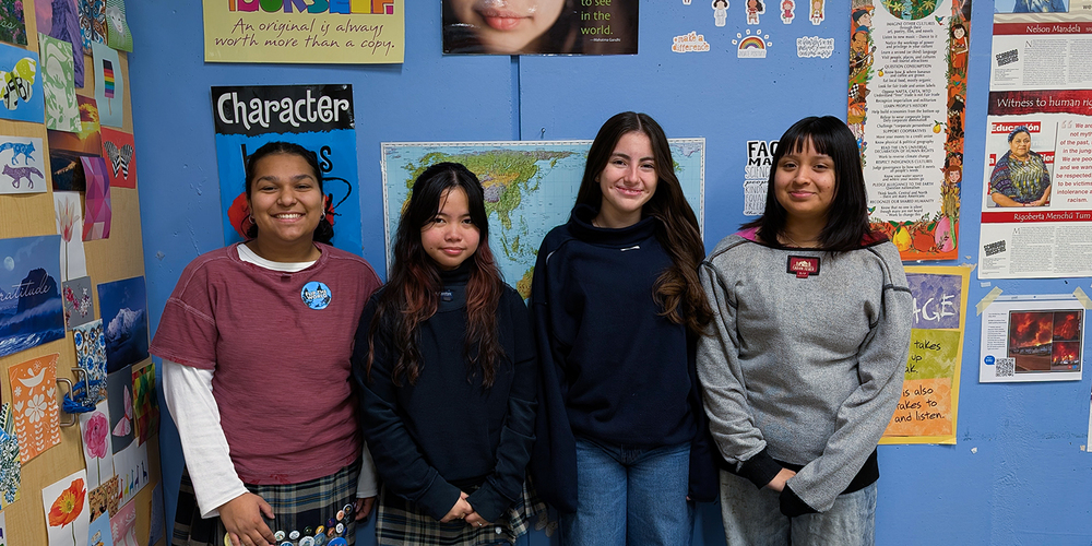 Group photo of Loretto Students in their civvies shirts