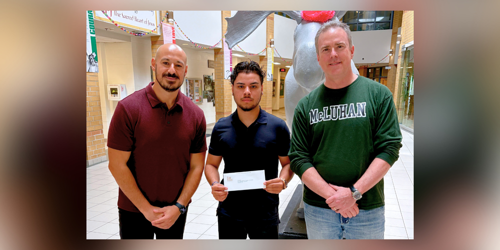 Marshall McLuhan Student Receives Skilled Trades Bursary
