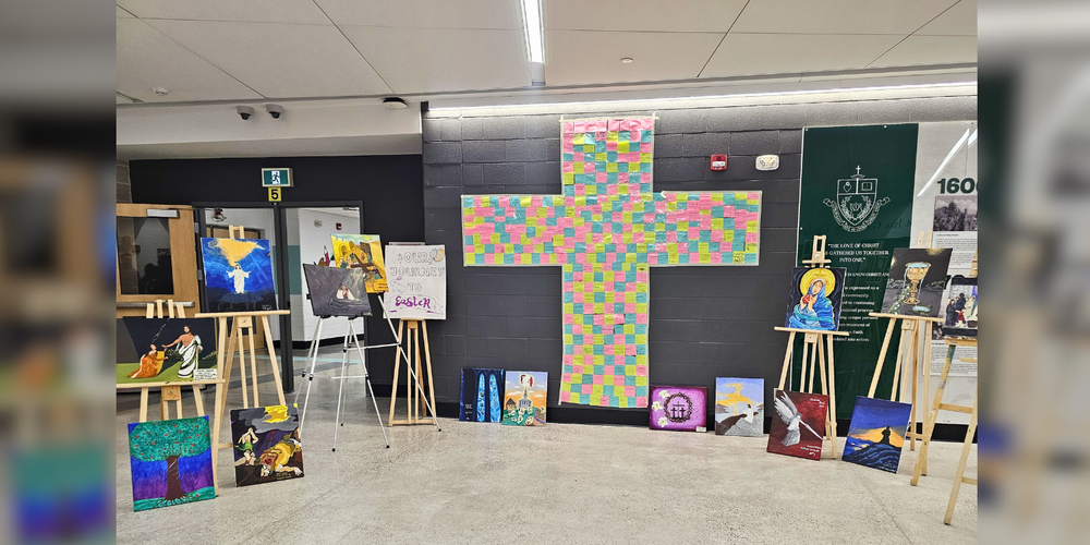 Easter art displays
