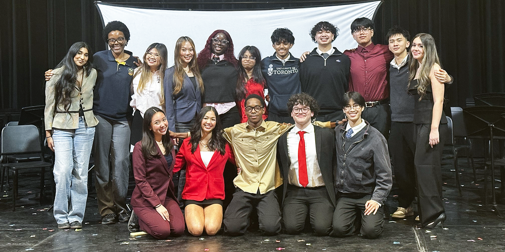 Group photo of Chibu with the rest of the students on the CSLIT council