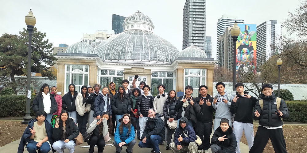 Group photo of SJOA students and stuff during the excursion