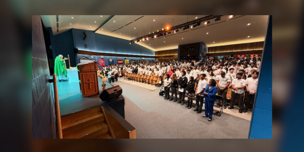 A mass in a school